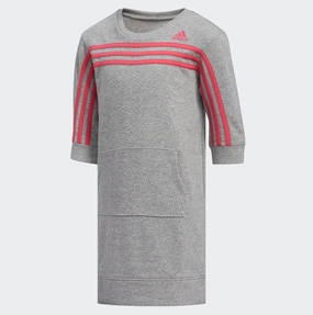 Adidas Little Girls (4-6X) French Terry Dress, Grey