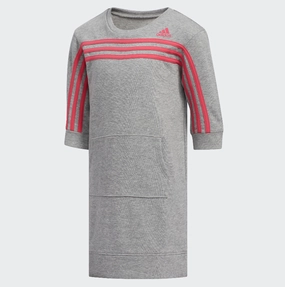 Adidas Little Girls (4-6X) French Terry Dress, Grey