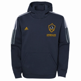 adidas Los Angeles Galaxy MLS Kids (4-7) Anthem Travel Hoodie, Blue