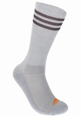Adidas Men's 2 Pack Tour Performance Crew Socks, Grey