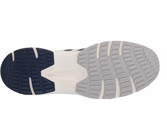 Adidas Men's 90s Valasion Sneaker, Cloud White/Dark Blue/Hi Res Yellow