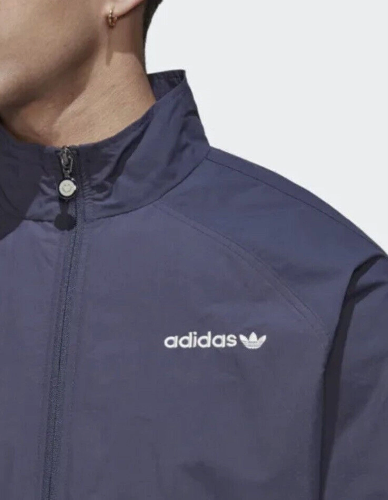 Adidas Men's Adaptive Full Zip Track Jacket, Shadow Navy