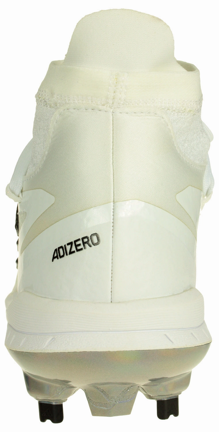 Adidas Men's Adizero Afterburner 8 Baseball Cleats, White/Iridescent