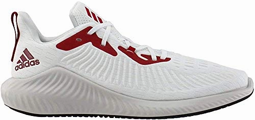 Adidas Men's Alphabounce Running Athletic Shoe, White/Power Red/Black