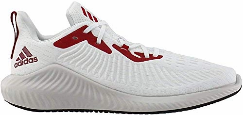Adidas Men's Alphabounce Running Athletic Shoe, White/Power Red/Black