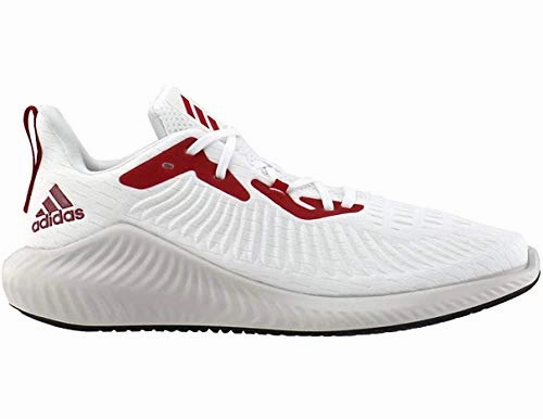 Adidas Men's Alphabounce Running Athletic Shoe, White/Power Red/Black