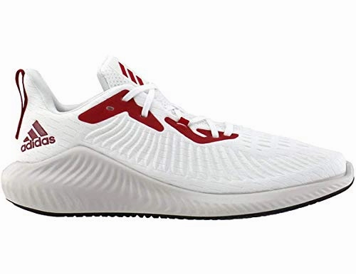 Adidas Men's Alphabounce Running Athletic Shoe, White/Power Red/Black