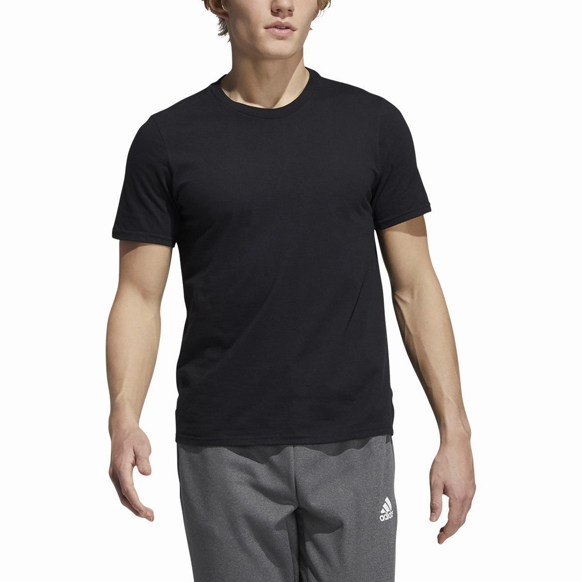 Adidas Men's Amplifier Short Sleeve T-Shirt, Black/White