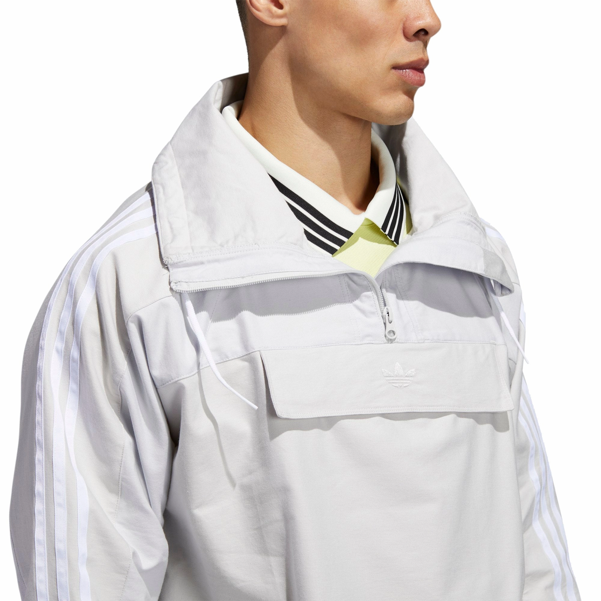 adidas Men's Anorak Jacket, Grey One / Dash Grey / Black