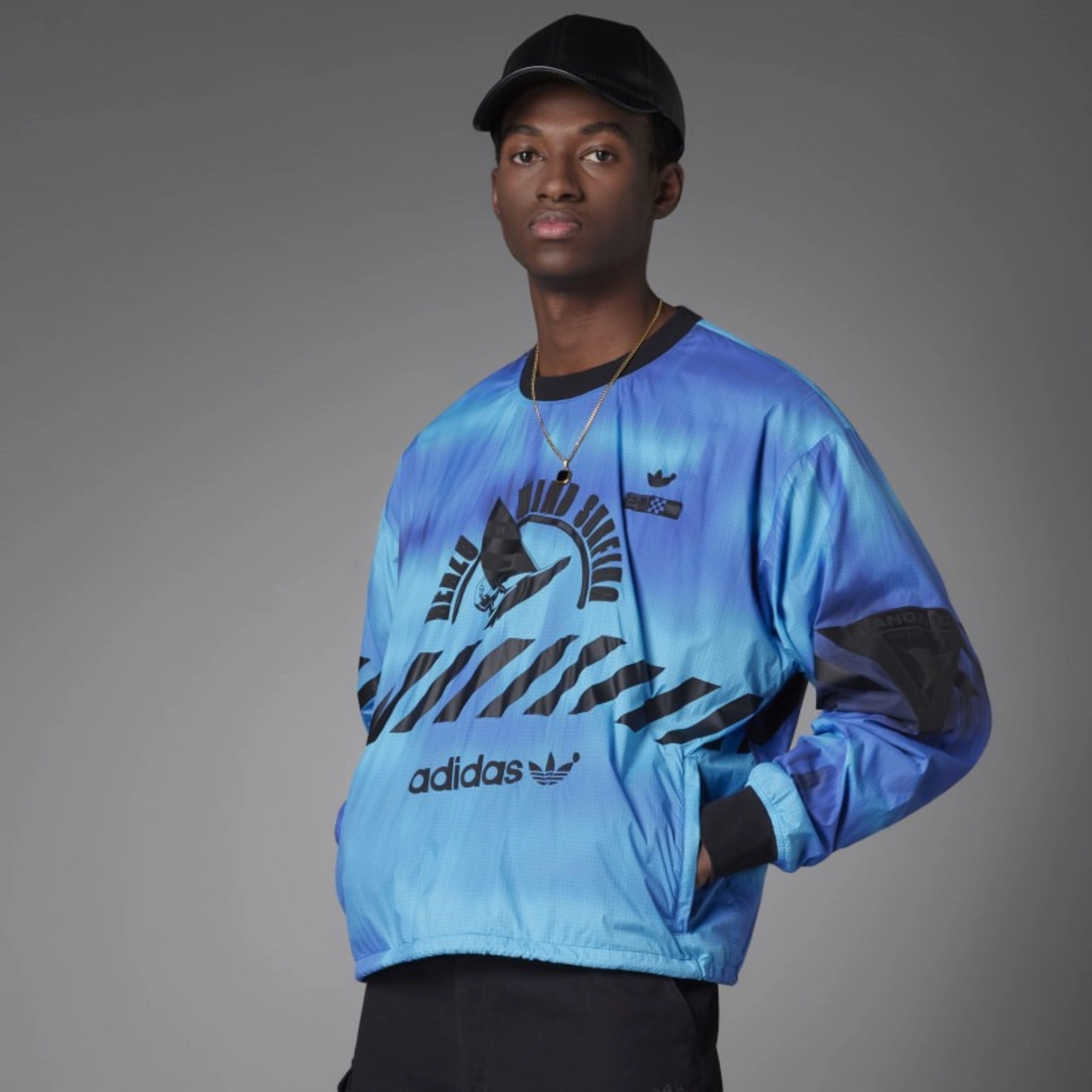 Adidas Men's Ark Crew Pullover Sweater, Multicolor/Black