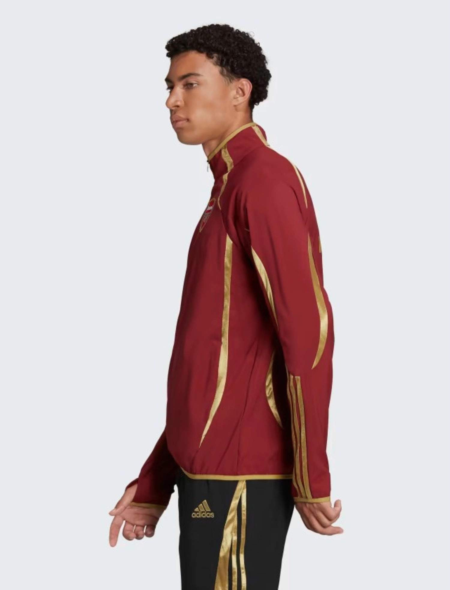 Adidas Men's Arsenal Teamgeist Woven Jacket, Noble Maroon