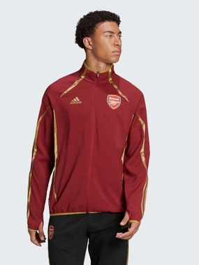 Adidas Men's Arsenal Teamgeist Woven Jacket, Noble Maroon
