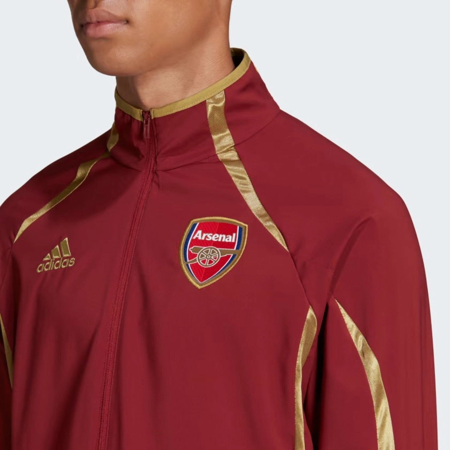 Adidas Men's Arsenal Teamgeist Woven Jacket, Noble Maroon