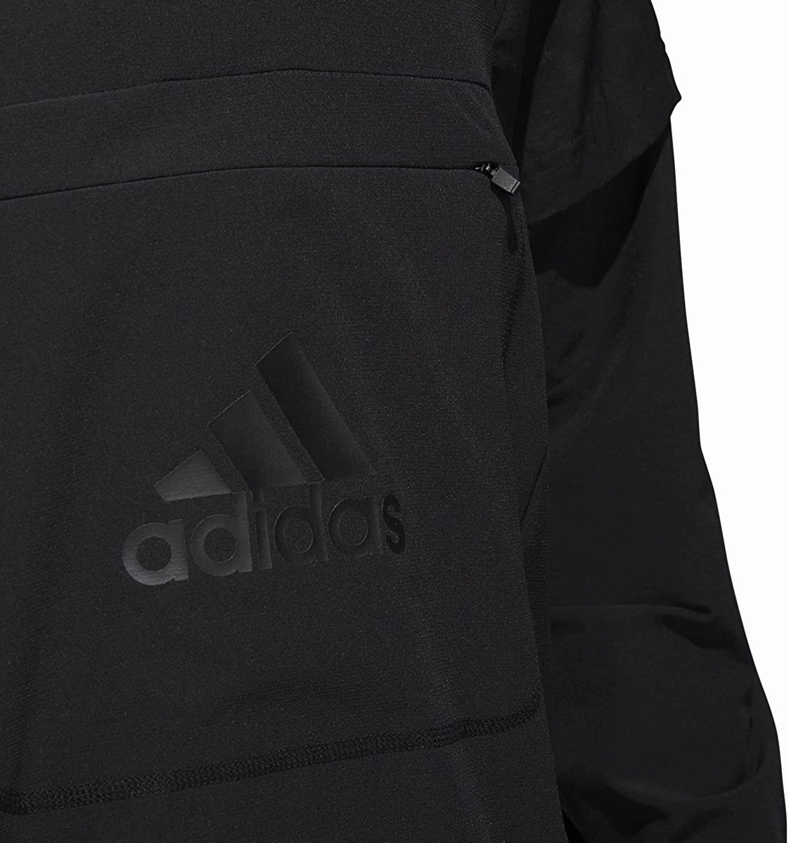 adidas Men's Athletics Id 1/2 Zip Woven Shell Jacket, Black, Large