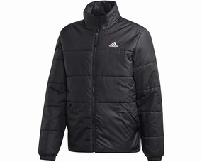 adidas Men's Basic 3-Stripes Insulated Midweight Jacket, Black