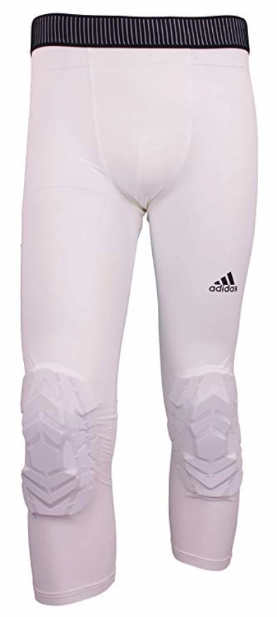 adidas Men's Basketball Padded Three-Quarter Tights