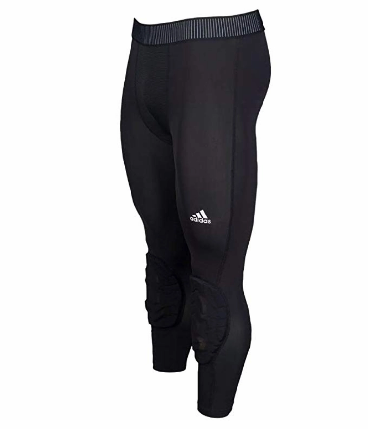 adidas Men's Basketball Padded Three-Quarter Tights