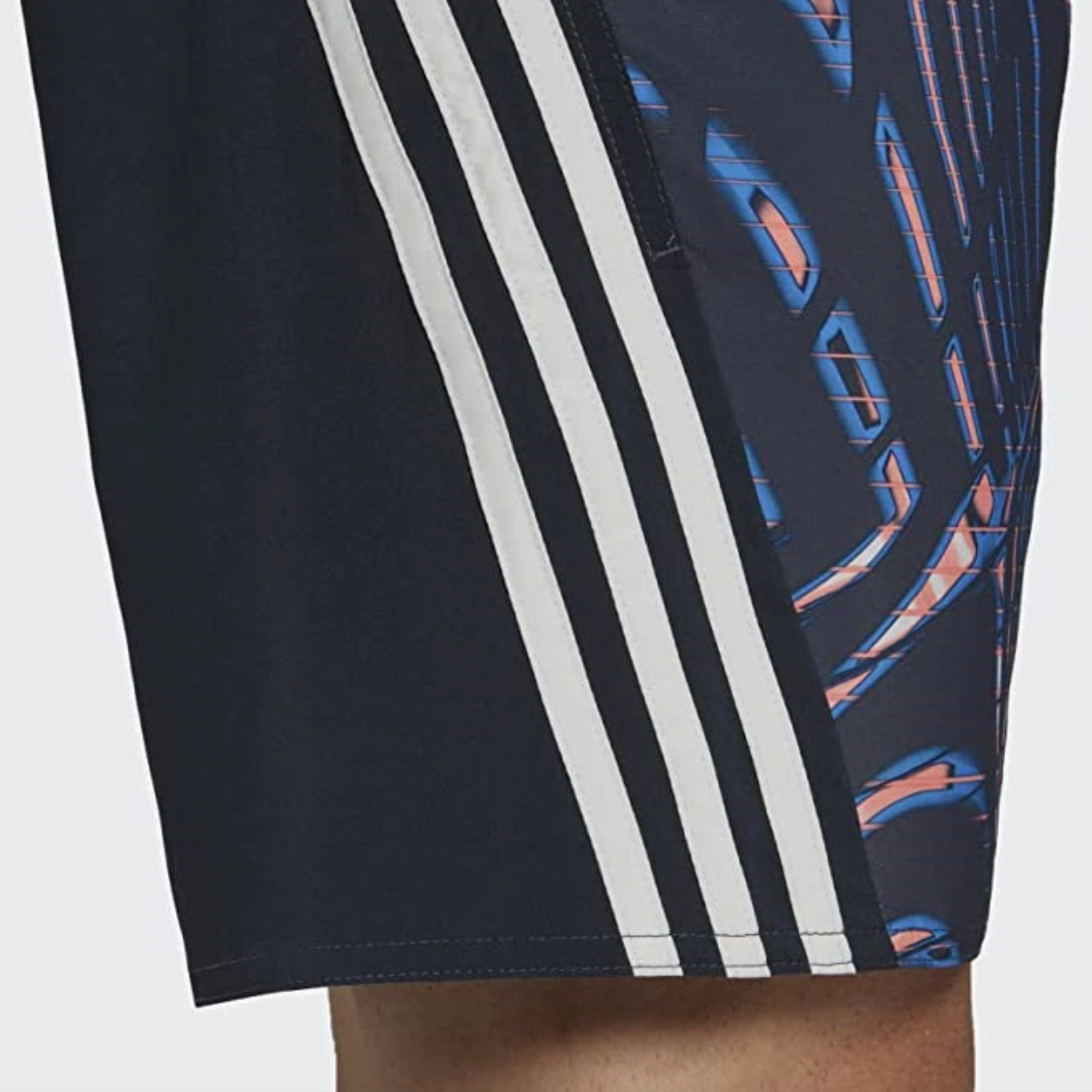 Adidas Men's Classic Length Graphic Souleaf Tech Boardshorts, Shadow Navy