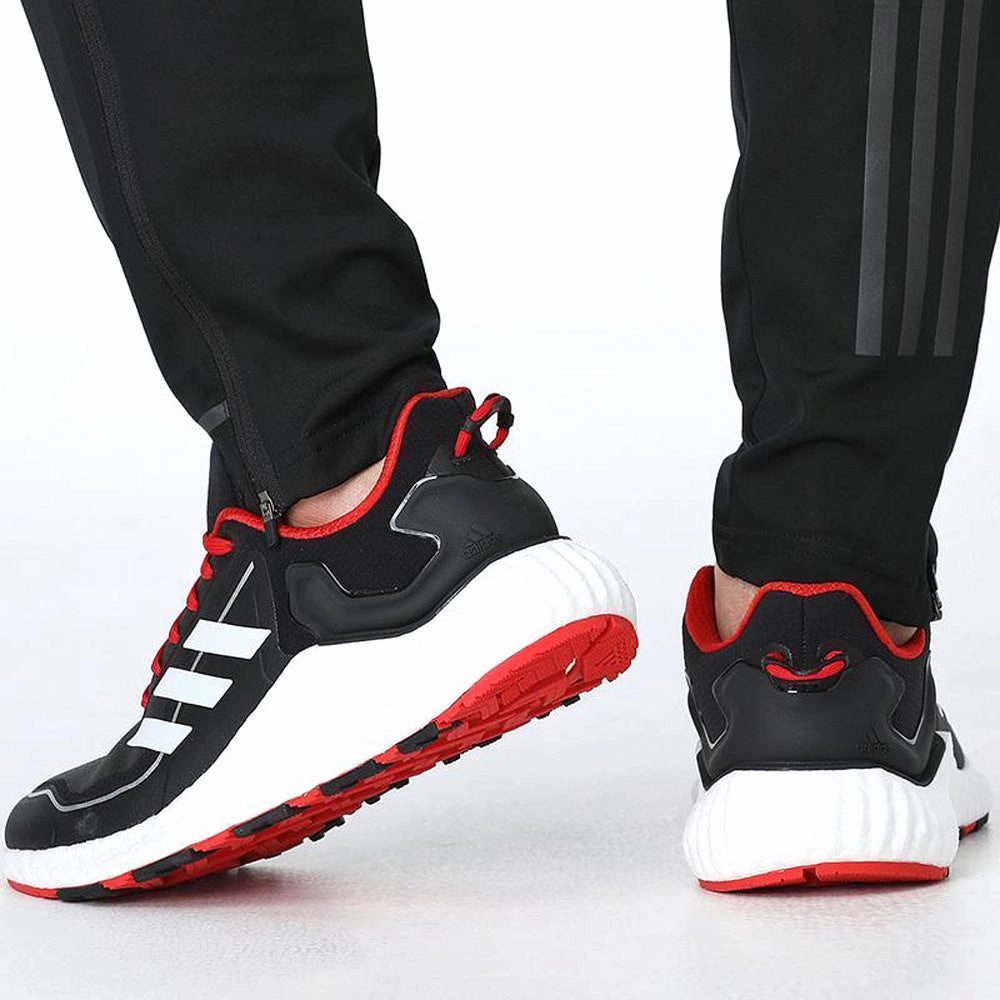 Adidas Men's ClimaWarm LTD Low Running Shoes, Black/White/Scarlet