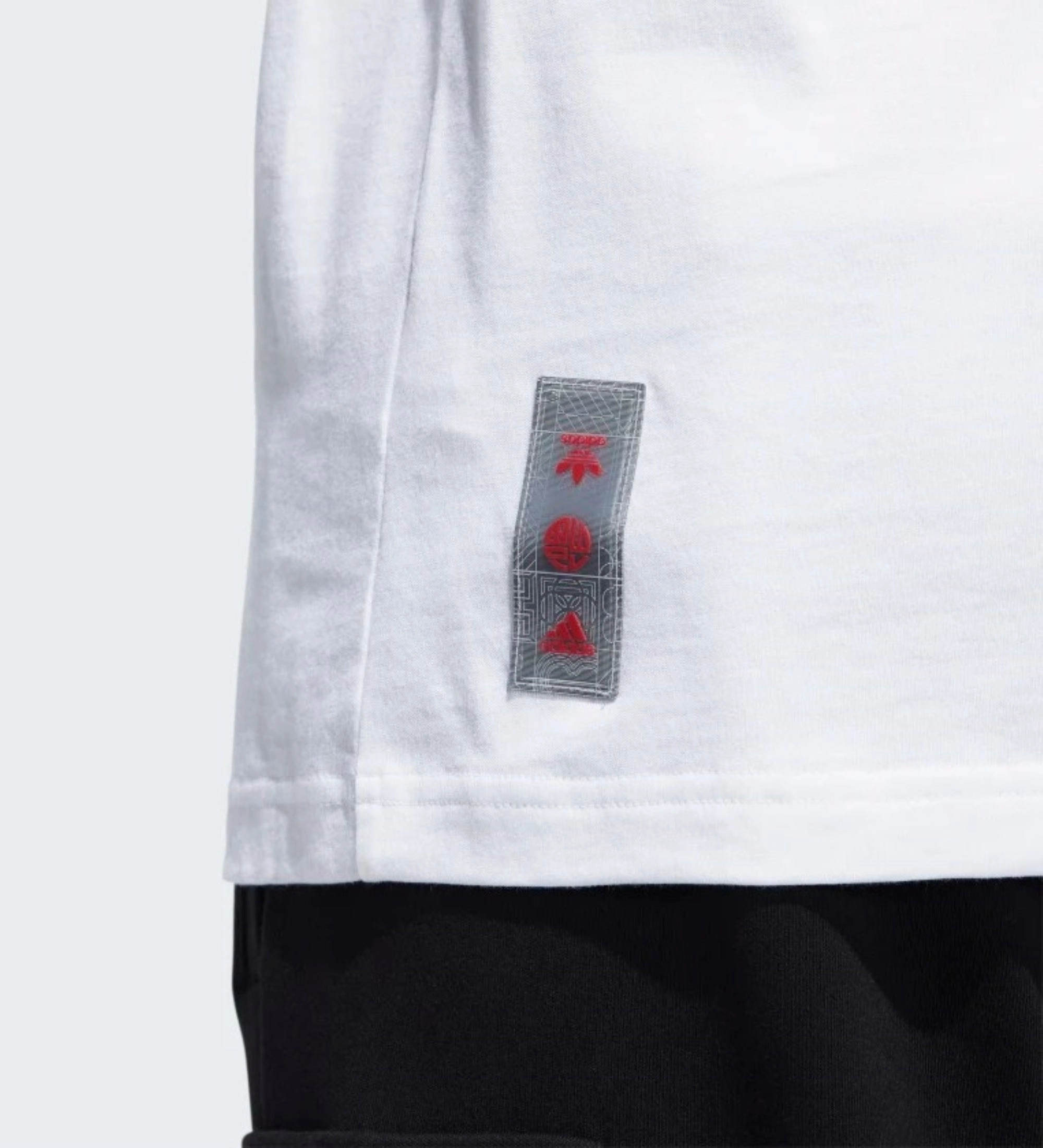 Adidas Men's CNY Graphic Infill Short Sleeve T-Shirt, White
