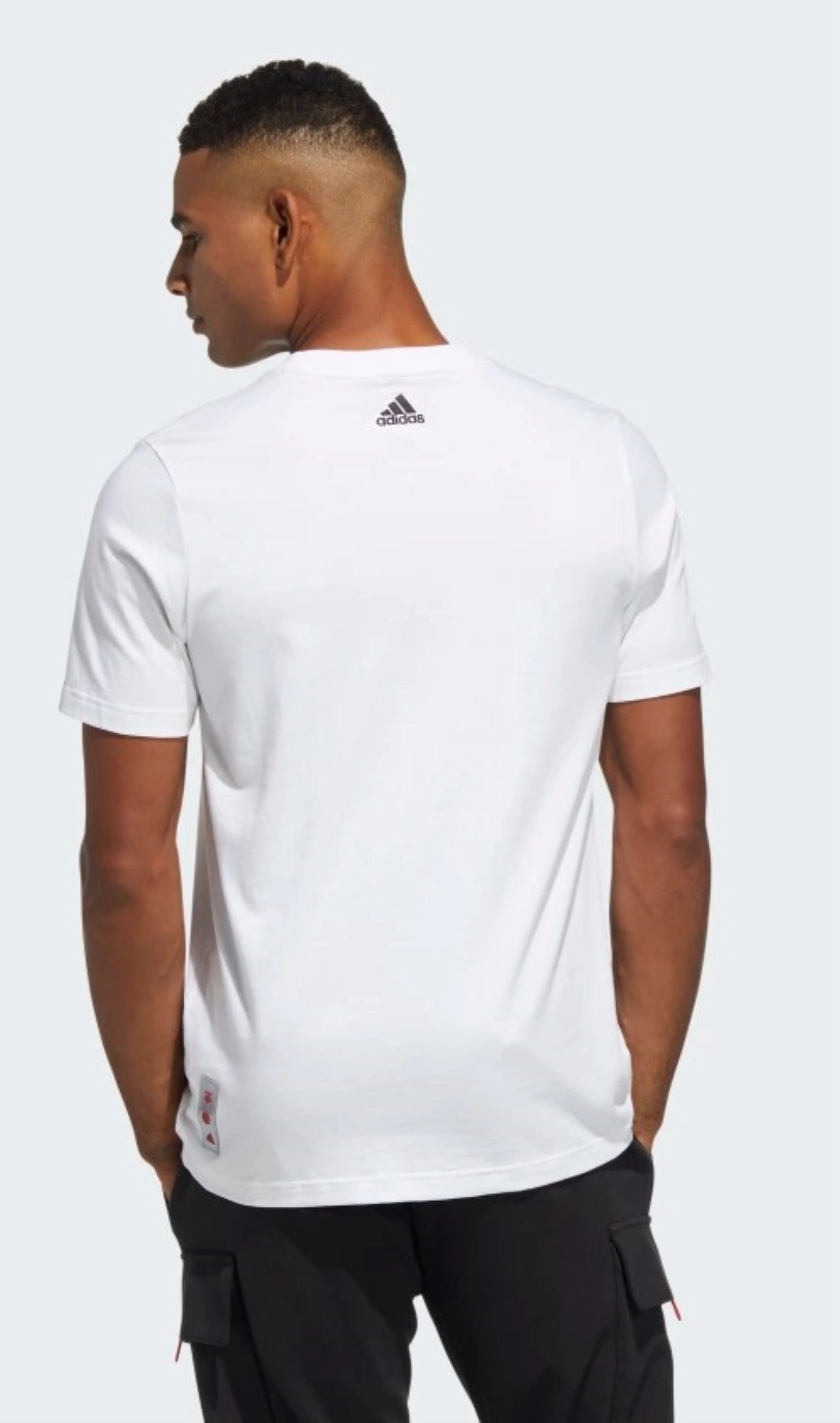 Adidas Men's CNY Graphic Infill Short Sleeve T-Shirt, White