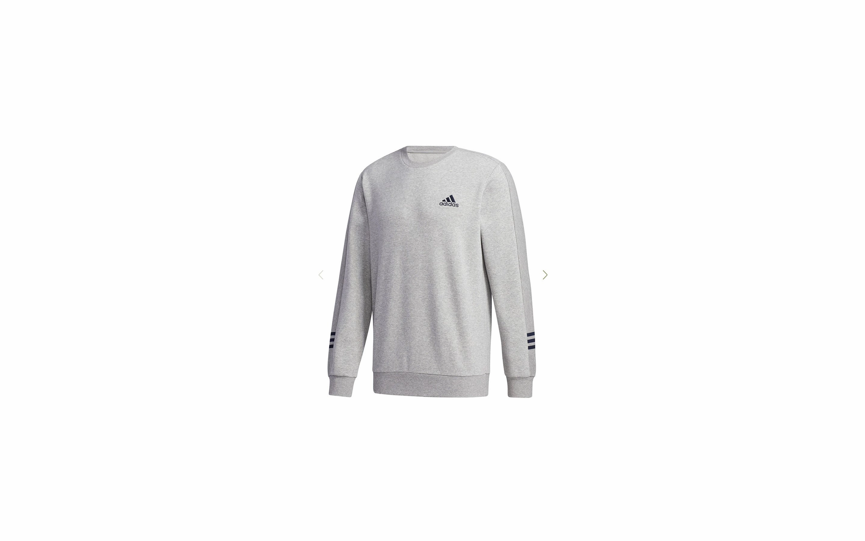 Adidas Men's Comfy Cozy Fleece Sweathshirt, Grey
