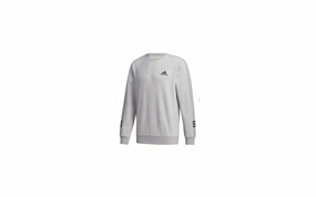 Adidas Men's Comfy Cozy Fleece Sweathshirt, Grey