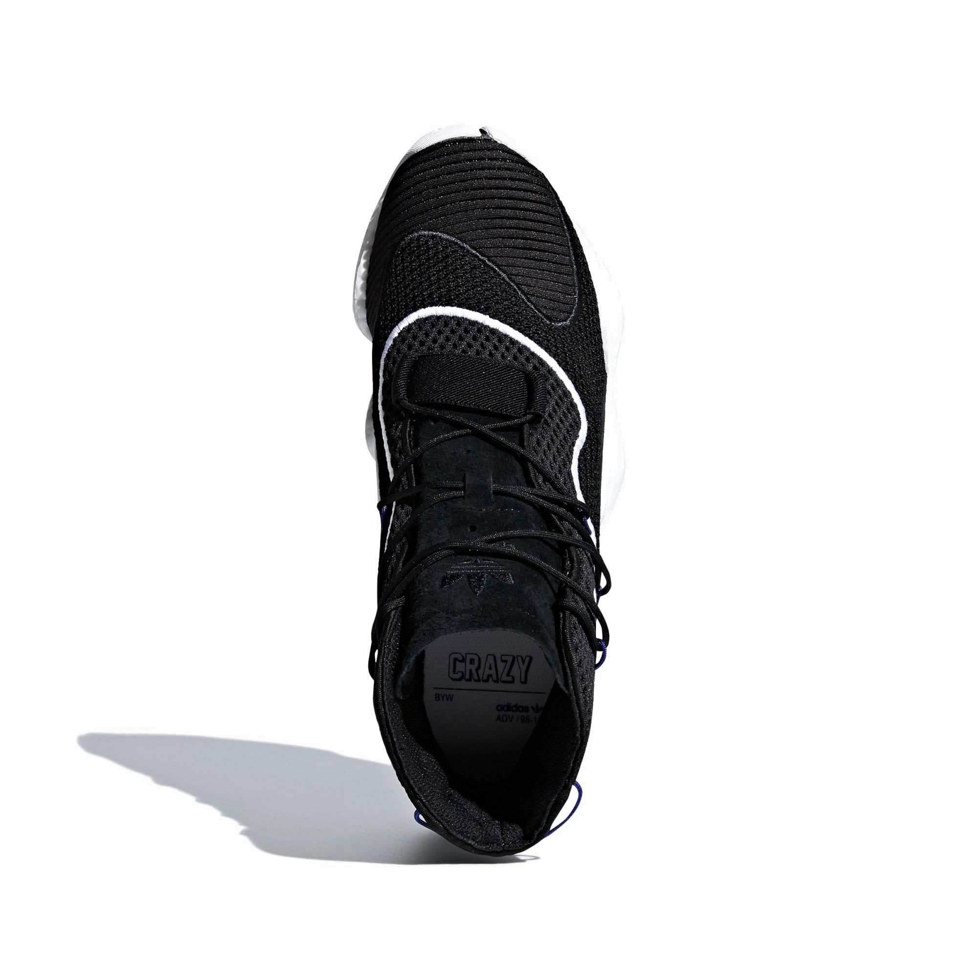 Adidas Men's Crazy BYW Sneaker Shoes, Core Black/White/Purple