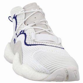 Adidas Men's Crazy BYW Sneaker Shoes, White/Purple