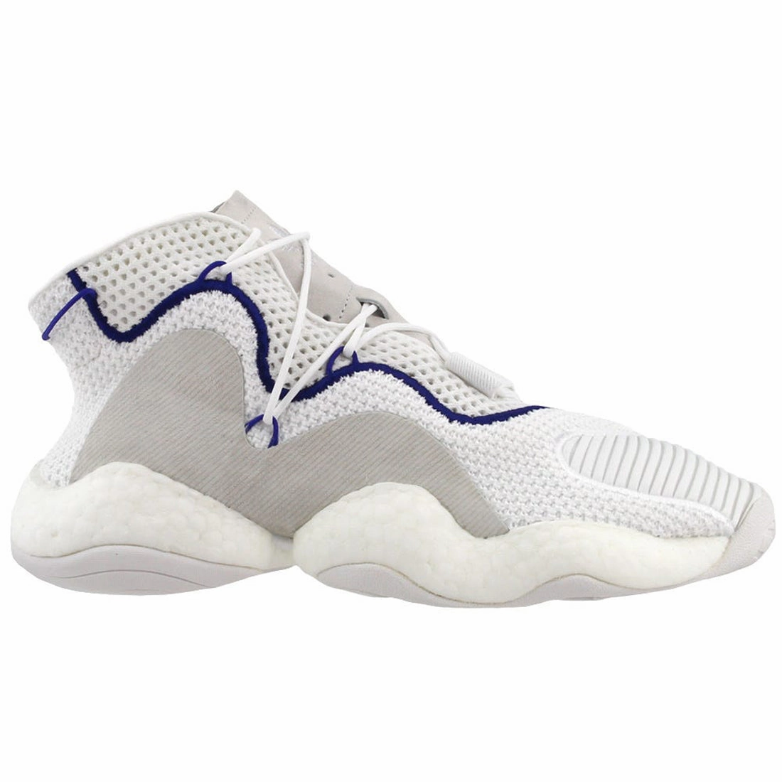 Adidas Men's Crazy BYW Sneaker Shoes, White/Purple