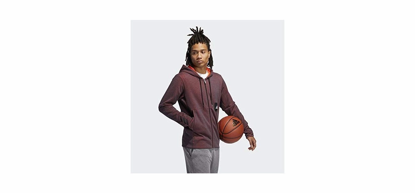 adidas Men's Cross-up 365 Full-Zip Hoodie, App Solar Red