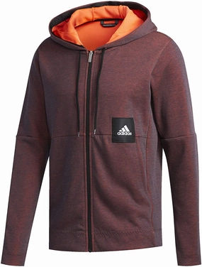 adidas Men's Cross-up 365 Full-Zip Hoodie, App Solar Red