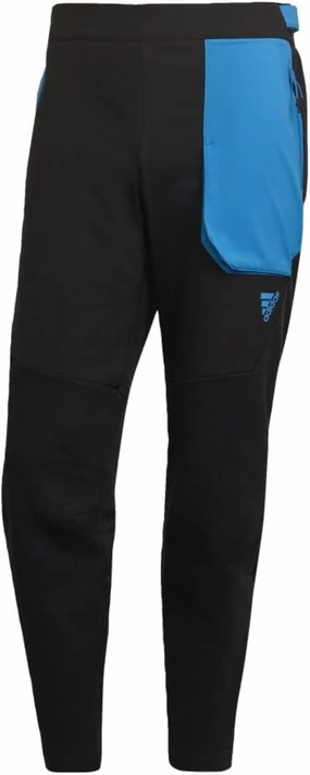 Adidas Men's D4M Premium Pants, Black/Shock Blue