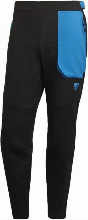 Adidas Men's D4M Premium Pants, Black/Shock Blue