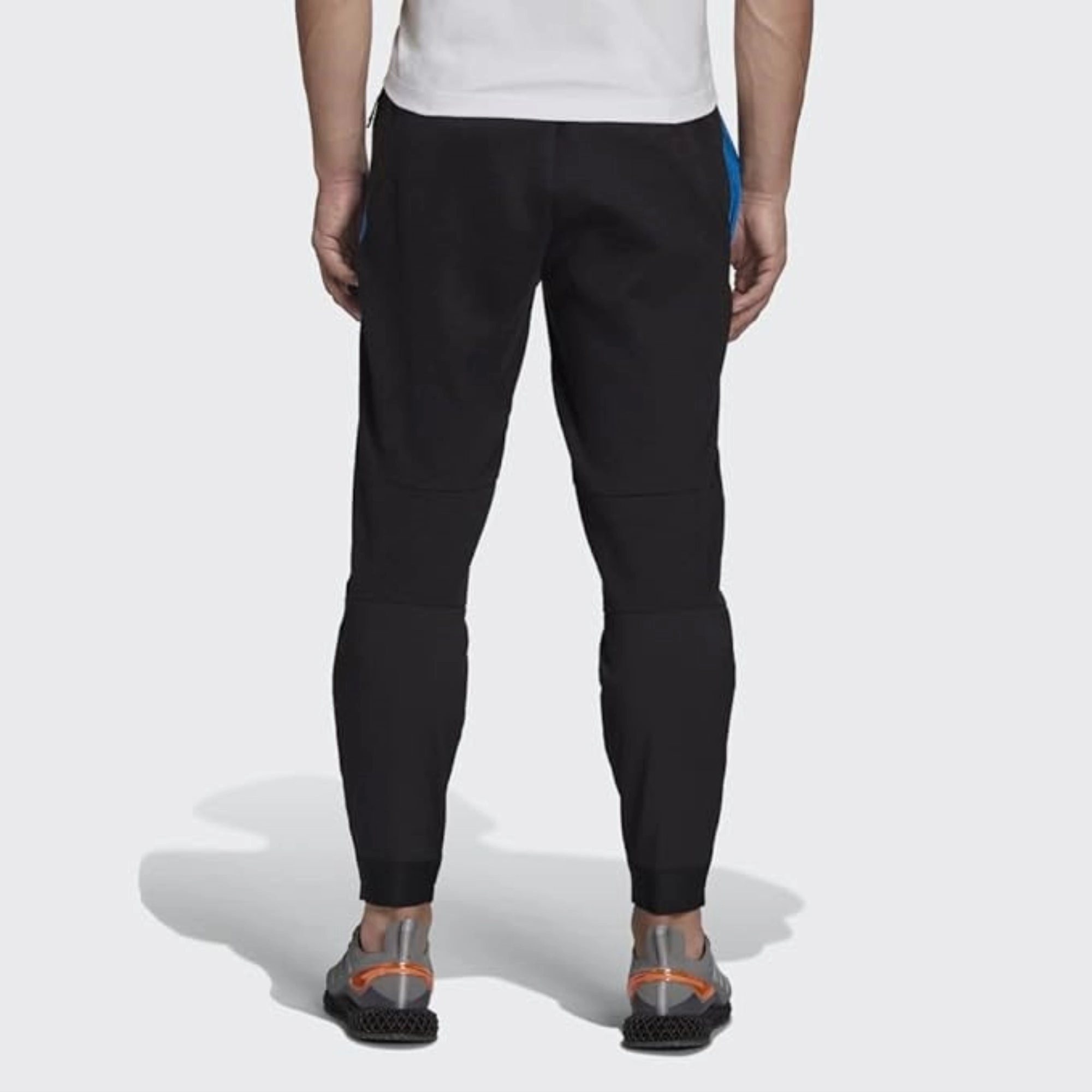 Adidas Men's D4M Premium Pants, Black/Shock Blue