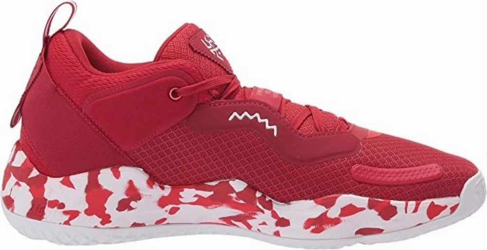 Adidas Men's D.O.N Issue #3 Low Basketball Shoes, Team Power Red/White/Vivid Red