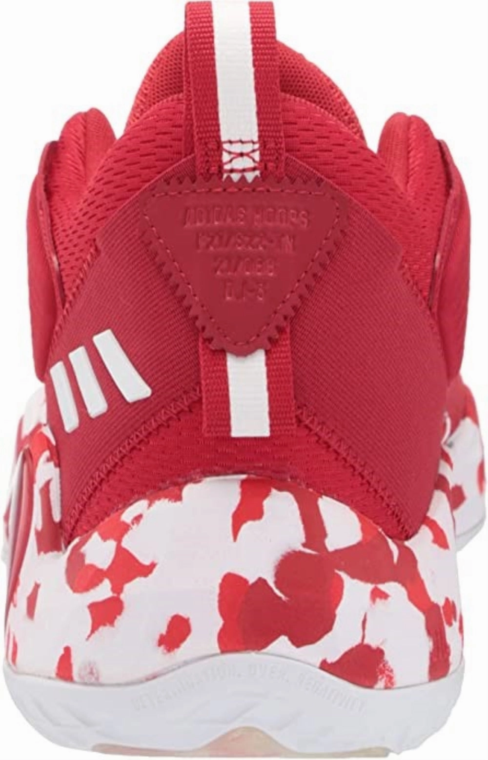 Adidas Men's D.O.N Issue #3 Low Basketball Shoes, Team Power Red/White/Vivid Red