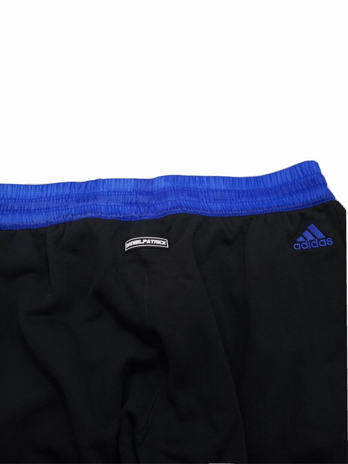 Adidas Men's Daniel Patrick Basketball Hoops Jogger Pants, Black/Cobalt Blue