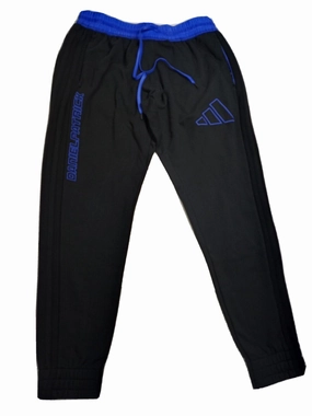Adidas Men's Daniel Patrick Basketball Hoops Jogger Pants, Black/Cobalt Blue