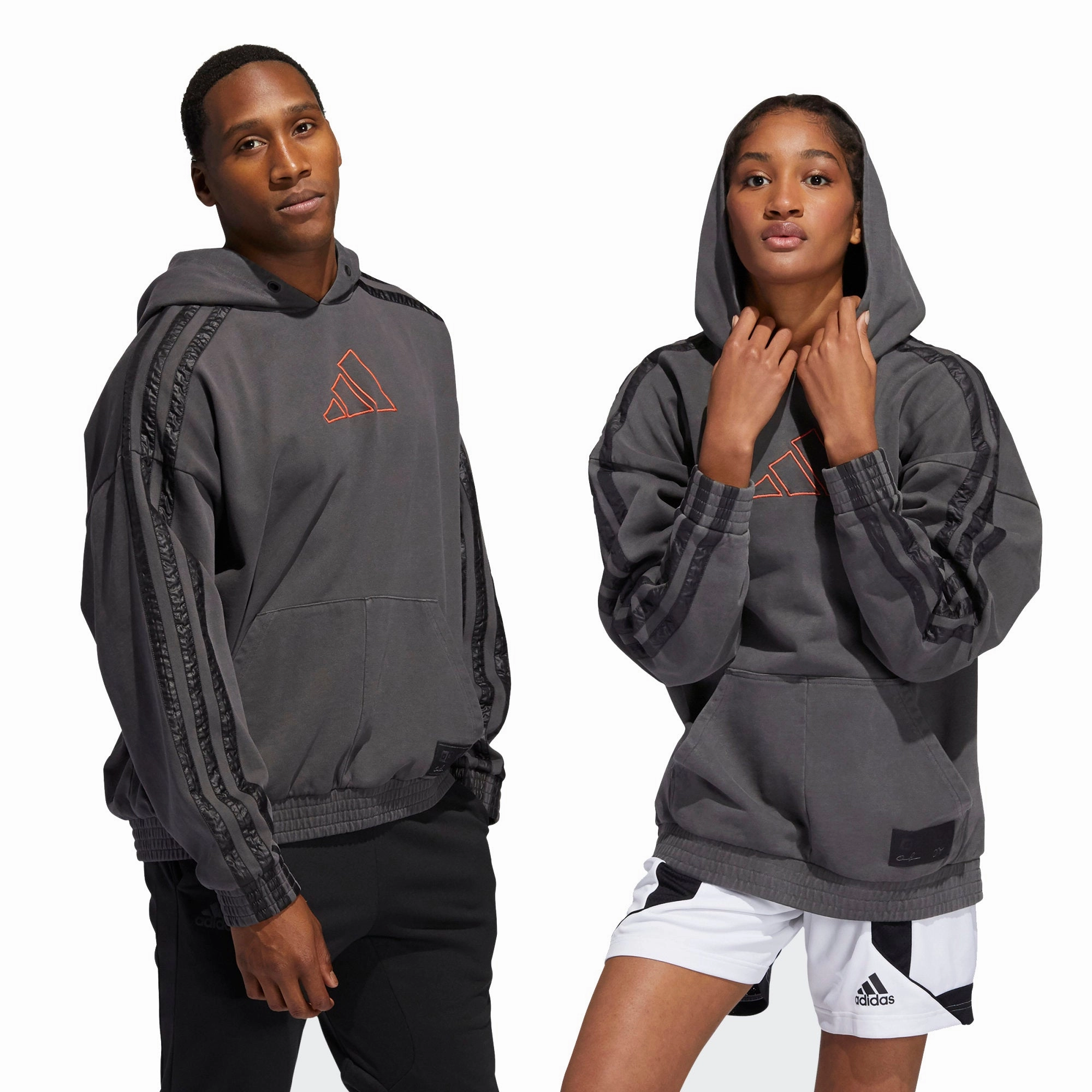 Adidas Men's DANIEL PATRICK X HARDEN Hoodie, Black / Red
