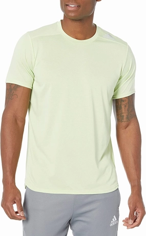 adidas Men's Designed 4 Running Tee, Almost Lime Melange