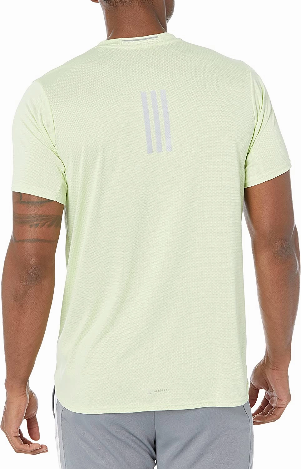 adidas Men's Designed 4 Running Tee, Almost Lime Melange