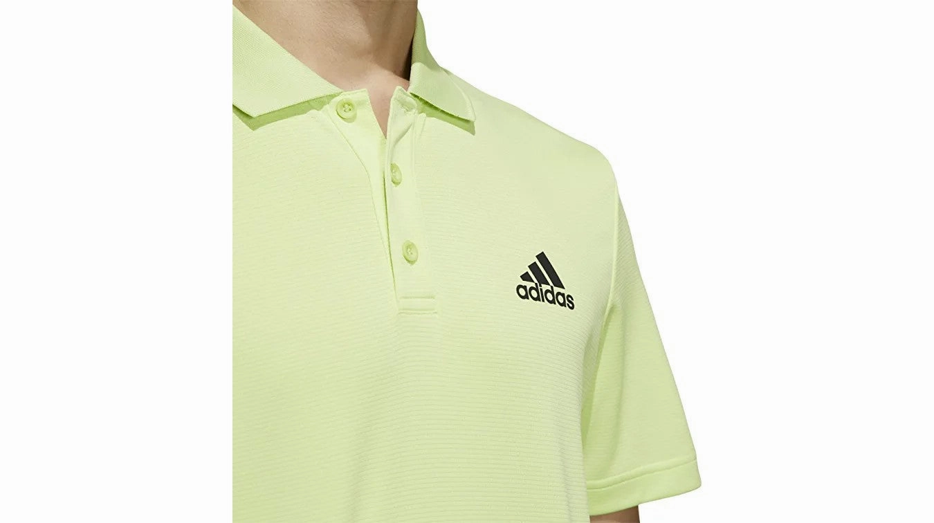 Adidas Men's Designed To Move 3-Stripes Polo Shirt, Pulse Lime