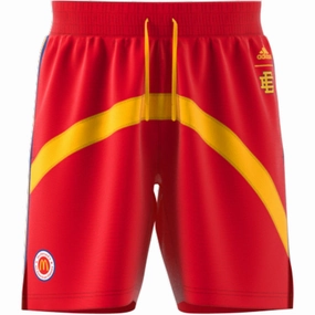 adidas Men's Eric Emanuel McDonald's Basketball Shorts, Red