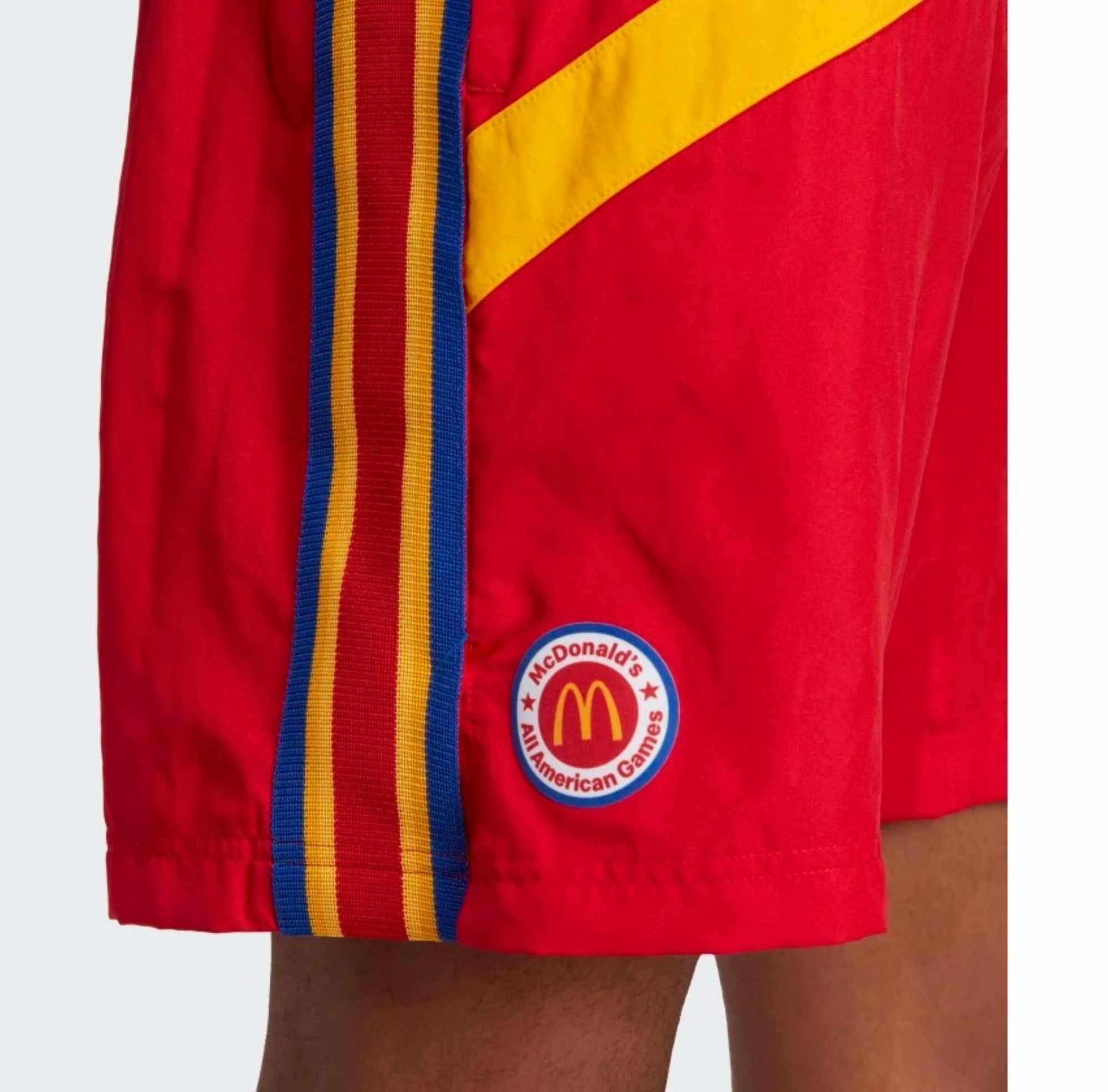 adidas Men's Eric Emanuel McDonald's Basketball Shorts, Red