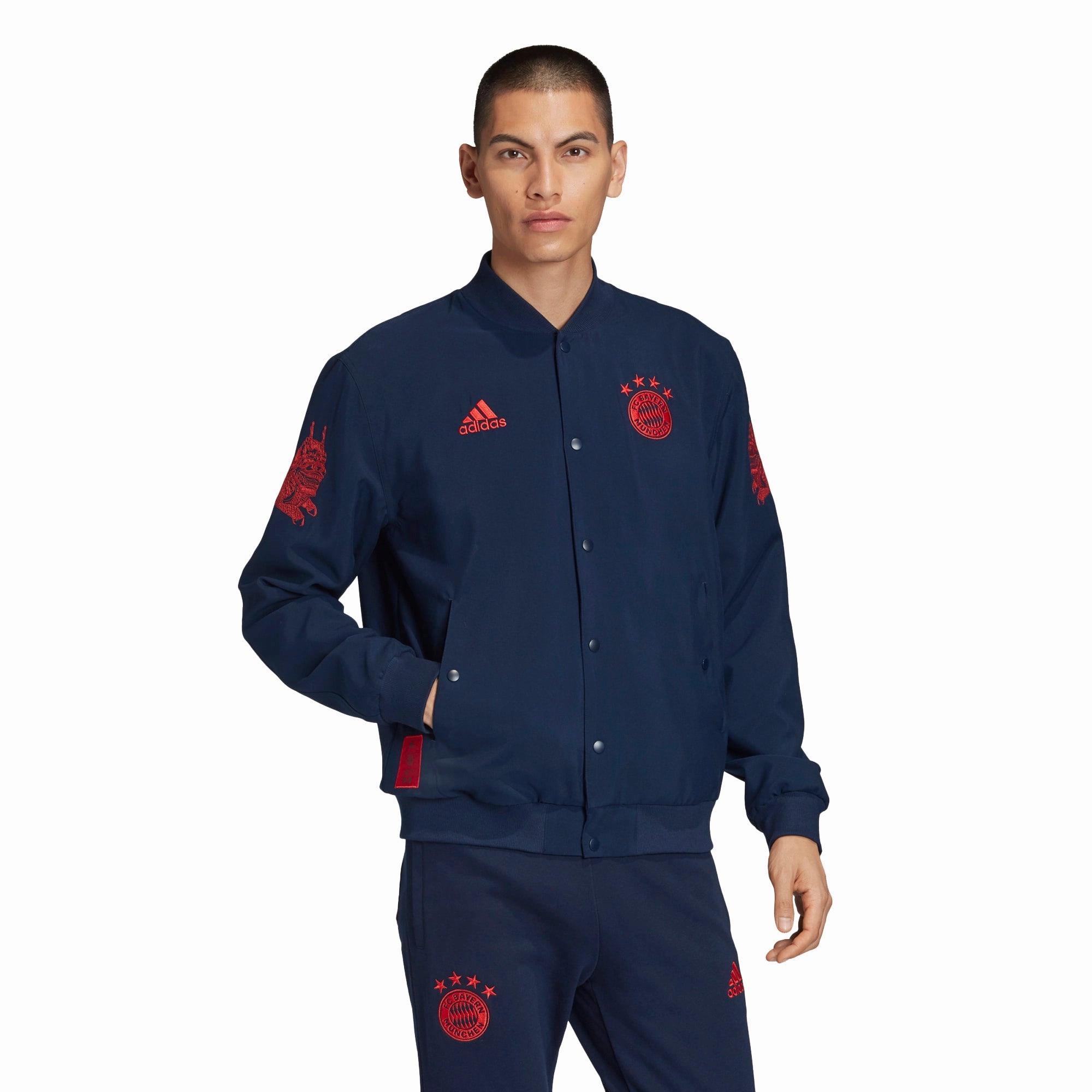 Adidas Men's FC Bayern Munich CNY Track Jacket, Navy