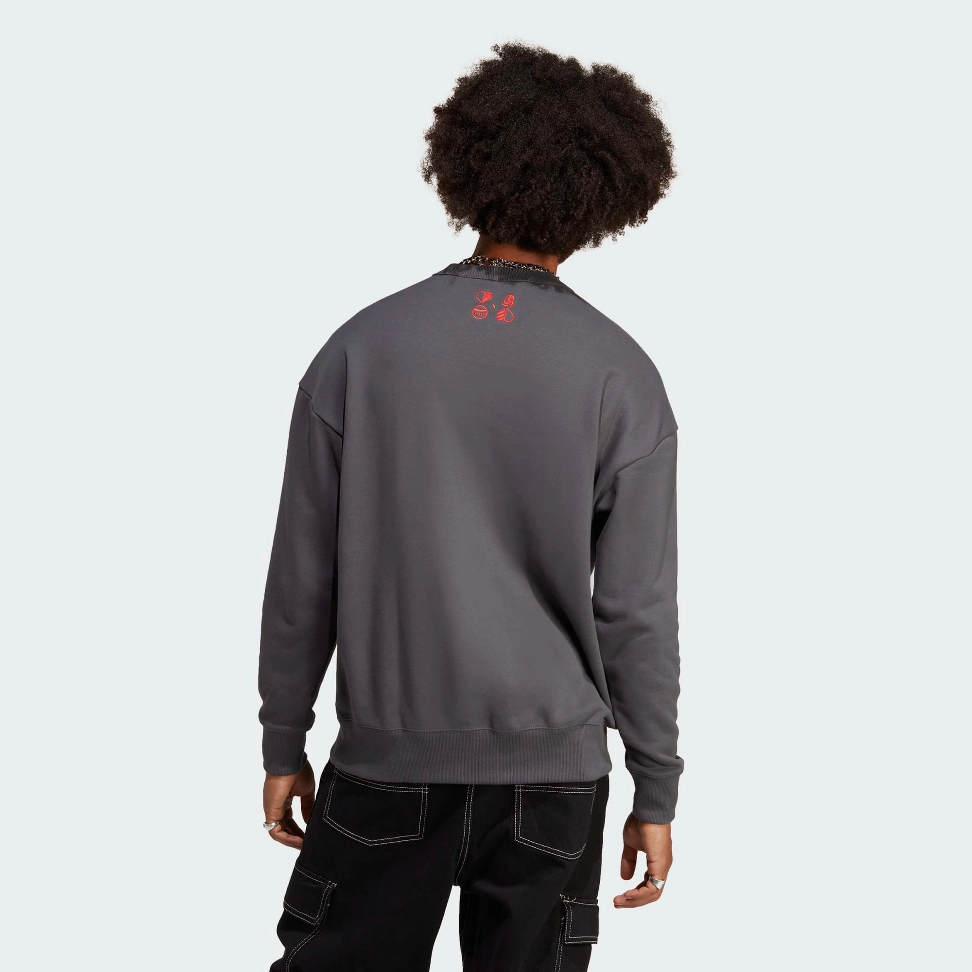Adidas Men's FC Bayern Munich Lifestyler Crew Sweatshirt