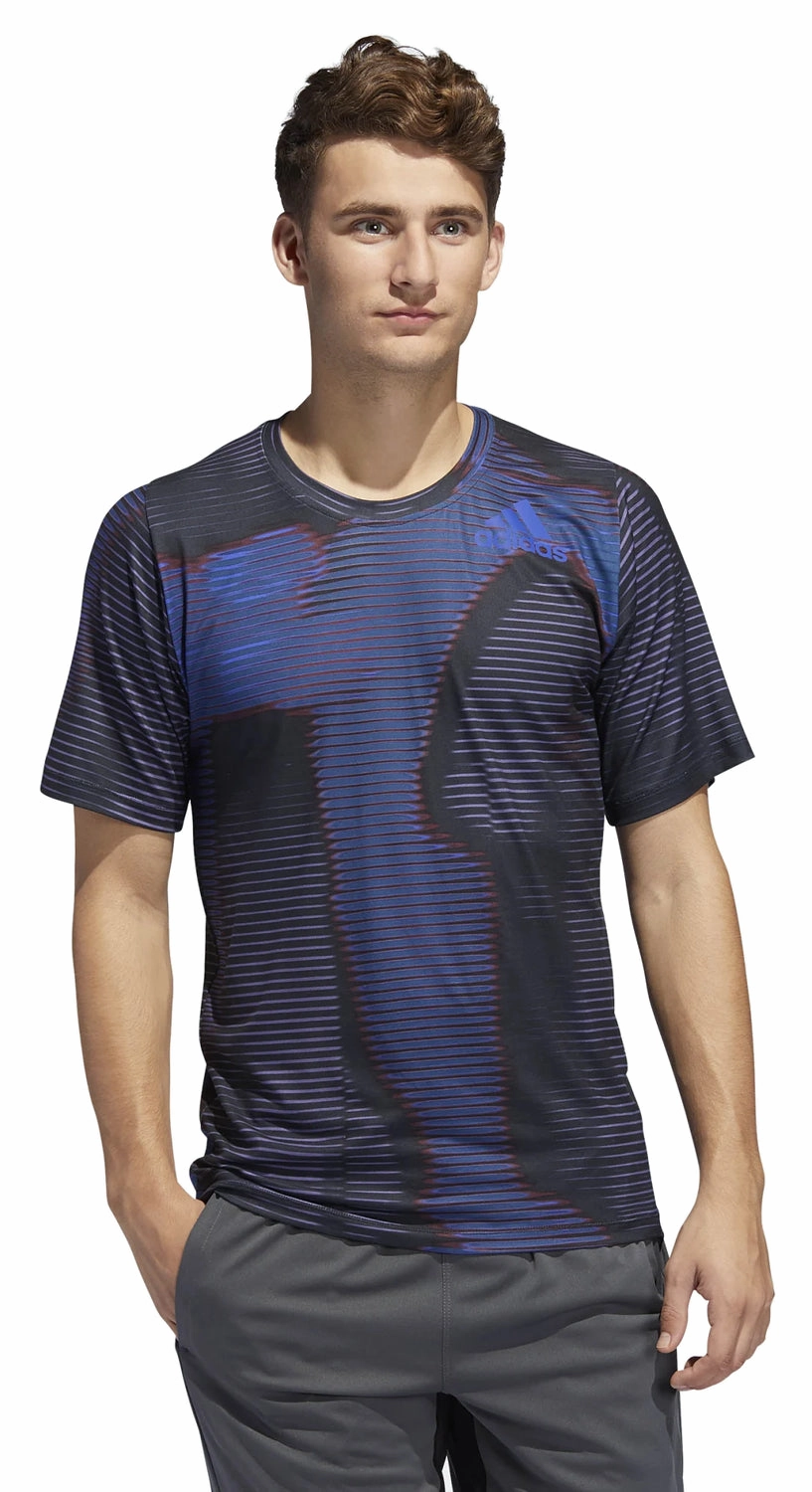 adidas Men's Free-Lift Short Sleeve 7V7 Tee, Black