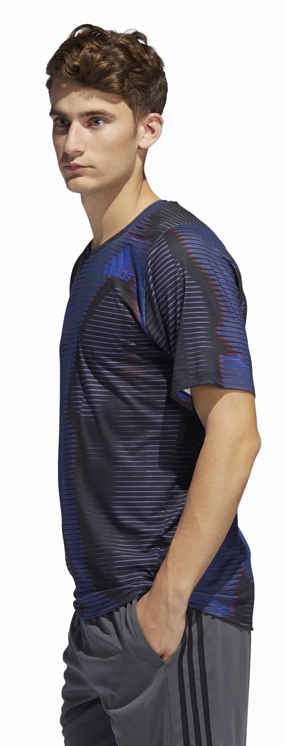 adidas Men's Free-Lift Short Sleeve 7V7 Tee, Black