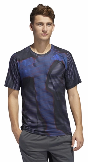 adidas Men's Free-Lift Short Sleeve 7V7 Tee, Black